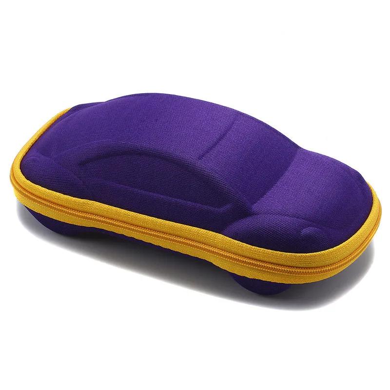 Cute Sunglasses Cases For Kids Boys Girls Car Shape Lightweight Glasses Box Vintage Portable Zipper Glasses Case