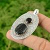 Oval Silver Leaf Jasper Stone Citrine Ethnic Pendant Jewelry 925 Sterling Silver