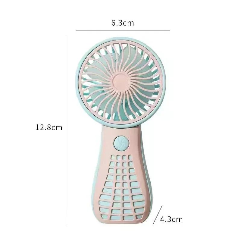Ruční nabíjecí ventilátor Kreslený roztomilý malý studentský nabíjecí malý ventilátor Přenosný mini USB ventilátor Mini kapsa
