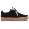 Puma Vikky Platform Ribbon Fashion Durable Low-Top Sneakers Women sneakers Black Brown 365314-01