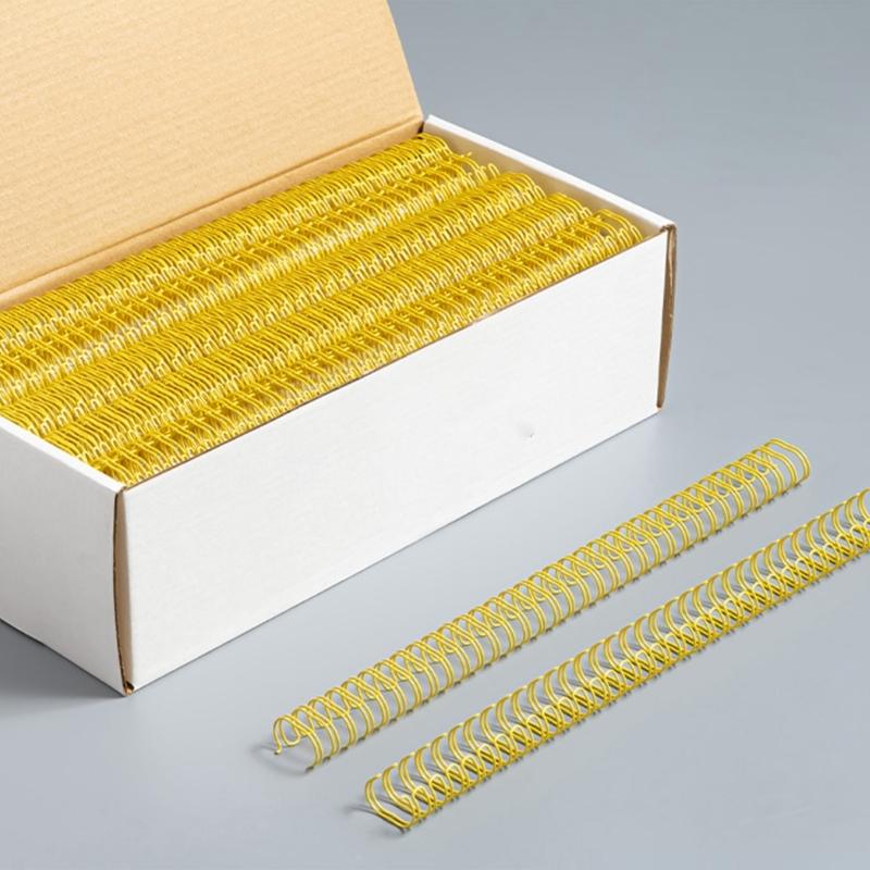 100Pcs Professional Binding Rings Heavy Duty Metal Binding Coils for Office School Supply 23 Holes 24 Holes OR 34 Holes