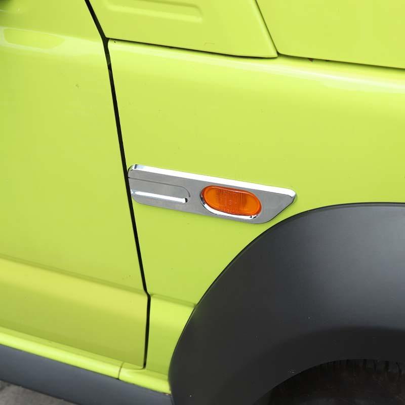 Car Fender Turn Signal Light Lamp Decoration Protective Cover For Suzuki Jimny 2019 Up Car Exterior Accessories