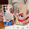 Magnetic Cute Astronaut Pattern Phone Case For Samsung Galaxy S26 S25 S24 S23 Ultra S25 FE A57 A56 A37 A17 A55 A26 A36 A35 Cover
