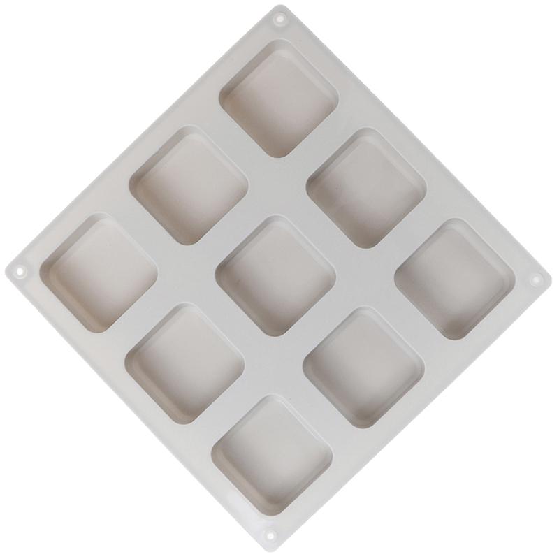 9 Cavity Square Silicone Soap Molds Soap Craft Diy Soap Making Chocolate Mold
