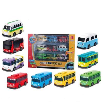 9 teile/satz 9 cm Der Kleine Tayo Bus Miniatur Modellauto für Kinder Lernen Verkehrs Wissen Spielzeug Bus Junge Geburtstag Geschenk