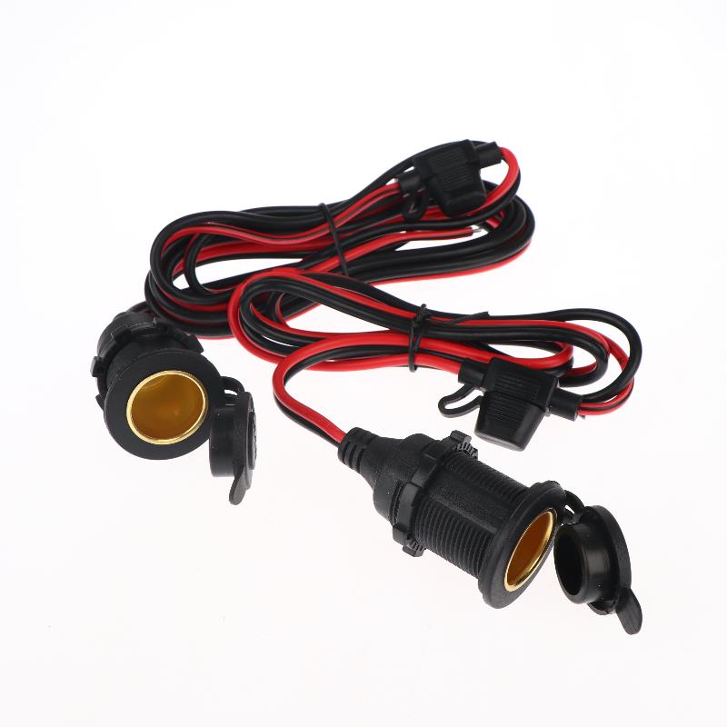 1Pcs Car Electric Appliance Socket Car Cigarette Lighter Power Socket 12V-24V Dc Female Extension Cord With 20A Fuse