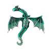 Winged Dragon Brooch Retro Colorful Dragon Brooch Pin Decorative Alloy Lapel Pin Clothes Accessory for Backpack Hats Jackets Decoration
