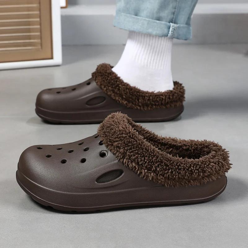 Mode Herenslippers Toegevoegd Katoen Schoenen voor Heren Slippers Zacht en Comfortabel Antislip Ventilerend Slijtvast Plateauschoenen Unisex
