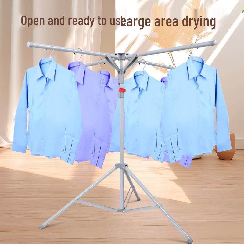 Portable Indoor Balcony Clothes Drying Rack - Easy Install for Home and Rental Spaces