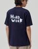 MAKEITTO [Hard Work] Crew Neck Tee_Navy
