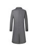 European Size Men's Long Wool Over-the-Knee Coat, Autumn/Winter
