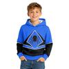 Kids Long Sleeve Loose Fit Geometric Print Top for Casual Everyday Wear