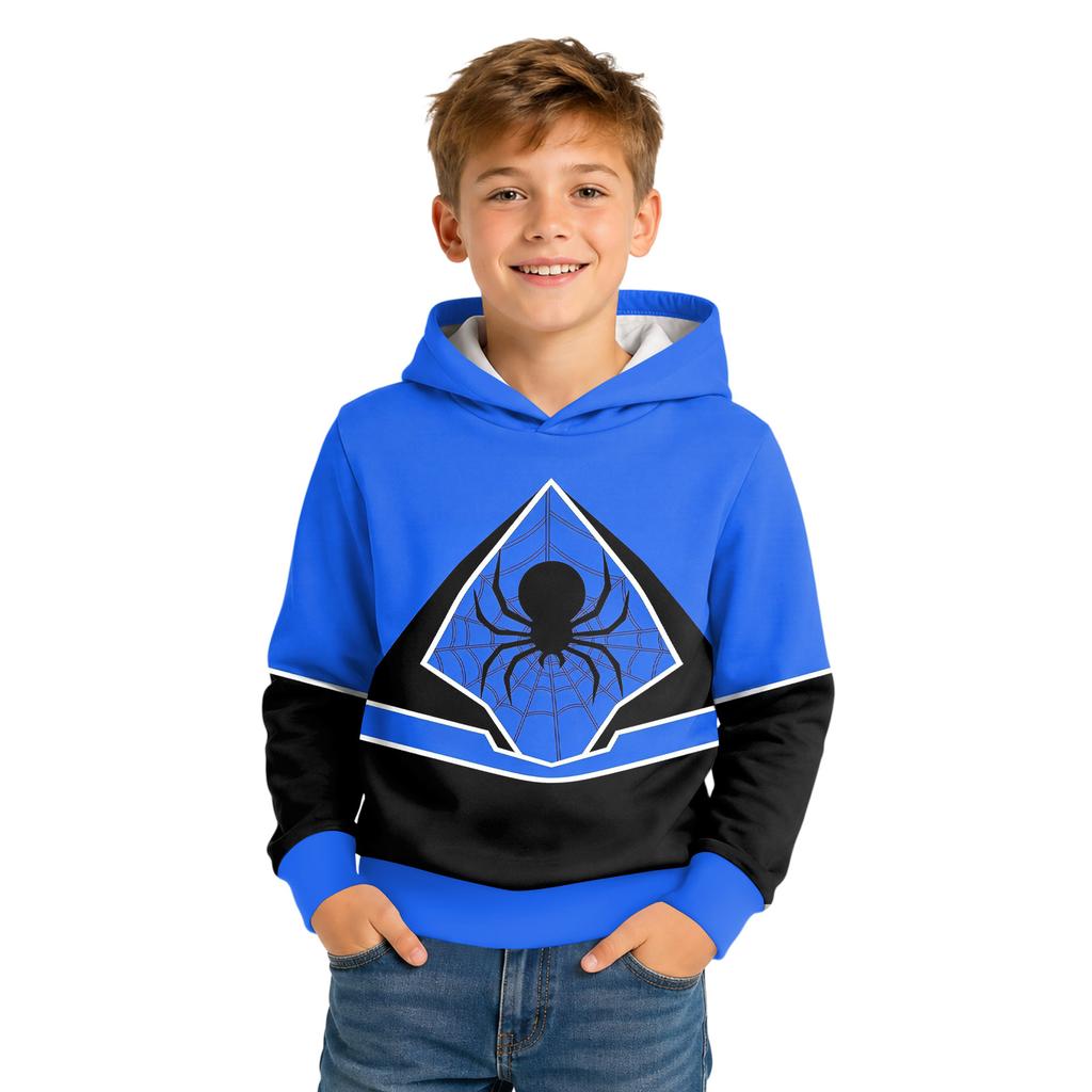 Kids Long Sleeve Loose Fit Geometric Print Top for Casual Everyday Wear