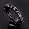 Locomotive Men Punk Rock Bicycle Chain Bracelet 18k Gold Plated Stainless Steel Mountain Bike Chain Accessory Male Gifts