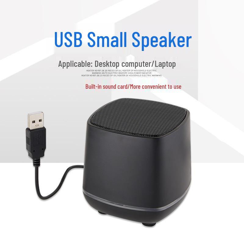 

Compact USB Wired Bluetooth Speaker with Built-in Sound Card for Desktop Computers