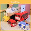 Police Bus Car Plush Toy Cartoon Model Stuffed Doll Cute Decoration Kids Gift