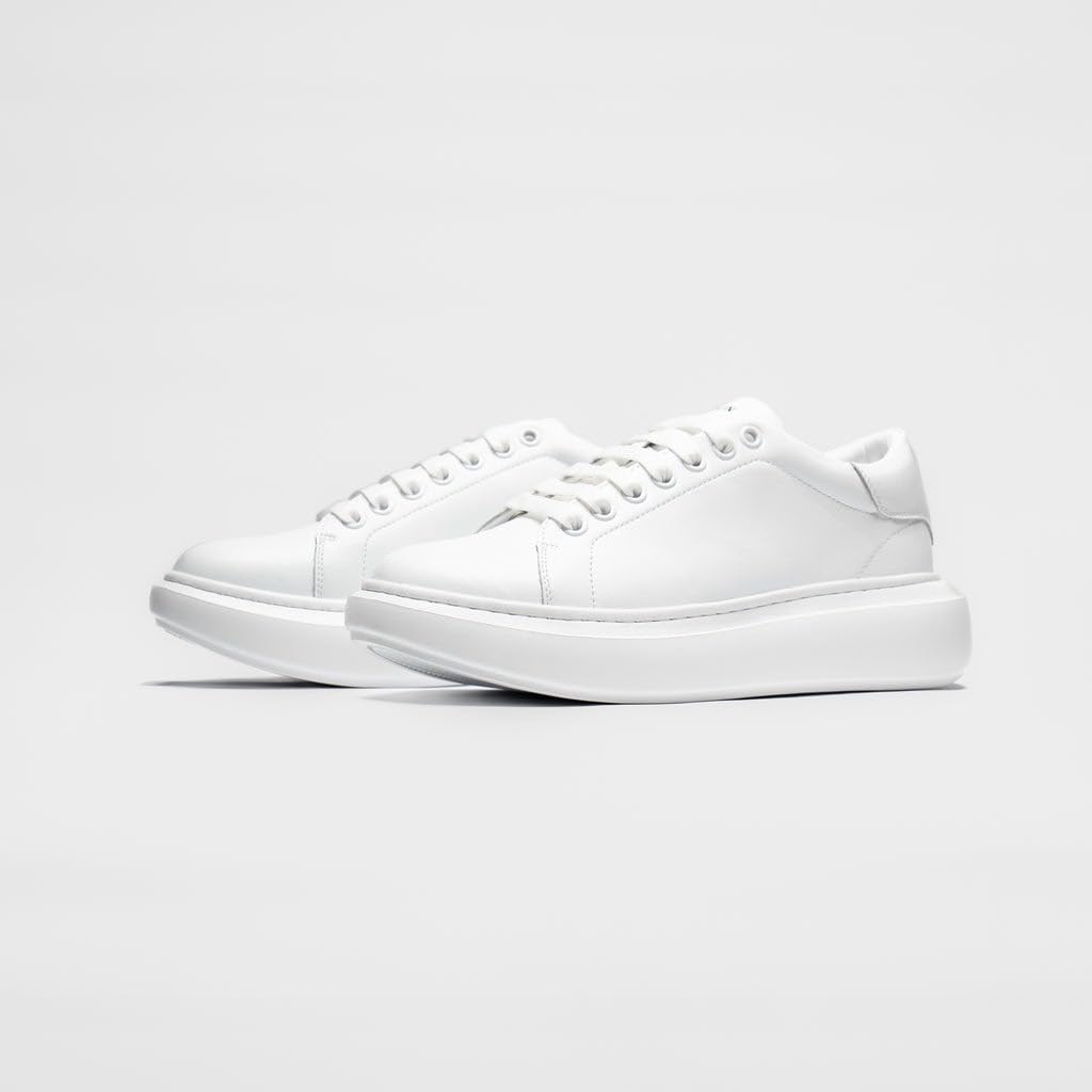 [FILLIN] Sneakers LUCENT WHITE 28cm White Secret Sneakers Shoes Platform White Unisex +7.0CM Comfortable Undetectable Height Increase