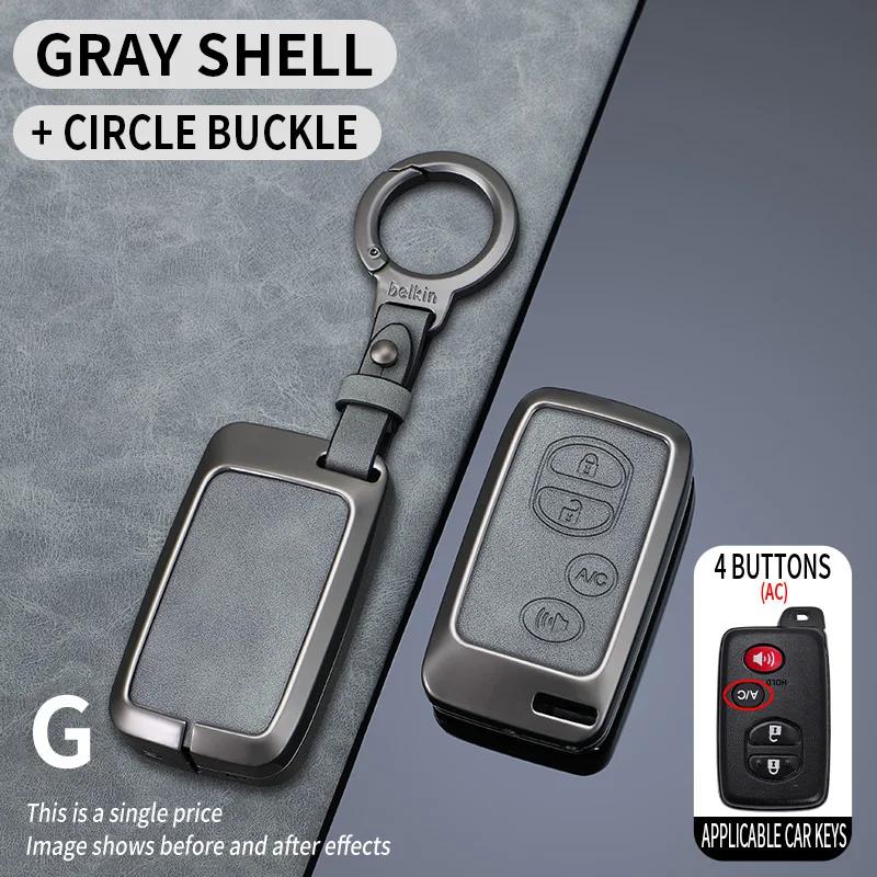 Svagd6 Zinc Alloy Car Key Case Full Cover Shell Fob For Toyota Corolla Altis Auris Aygo Yaris Camry RAV4 Verso TC IM Shell Accessories