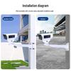 604E Universal Wall & Pole Mount Bracket with Crossbar Clamp for Outdoor Security and Photography