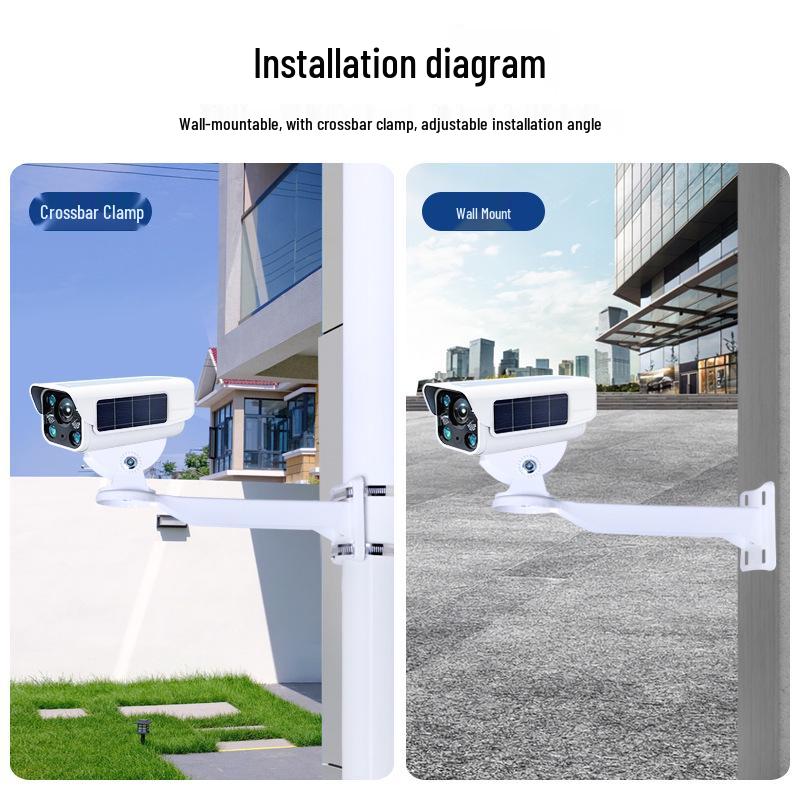 604E Universal Wall & Pole Mount Bracket with Crossbar Clamp for Outdoor Security and Photography