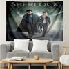 Sherlock Print Tapestry, Backdrop, Easy Setup, Ideal for Bedroom, Office & Living Room, with Aesthetic Wall Hanging Decor.