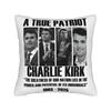 Pillow Cover Charlie Kirk  Cute Funny Pillow Case For Office Car Home Decor Pillowcases