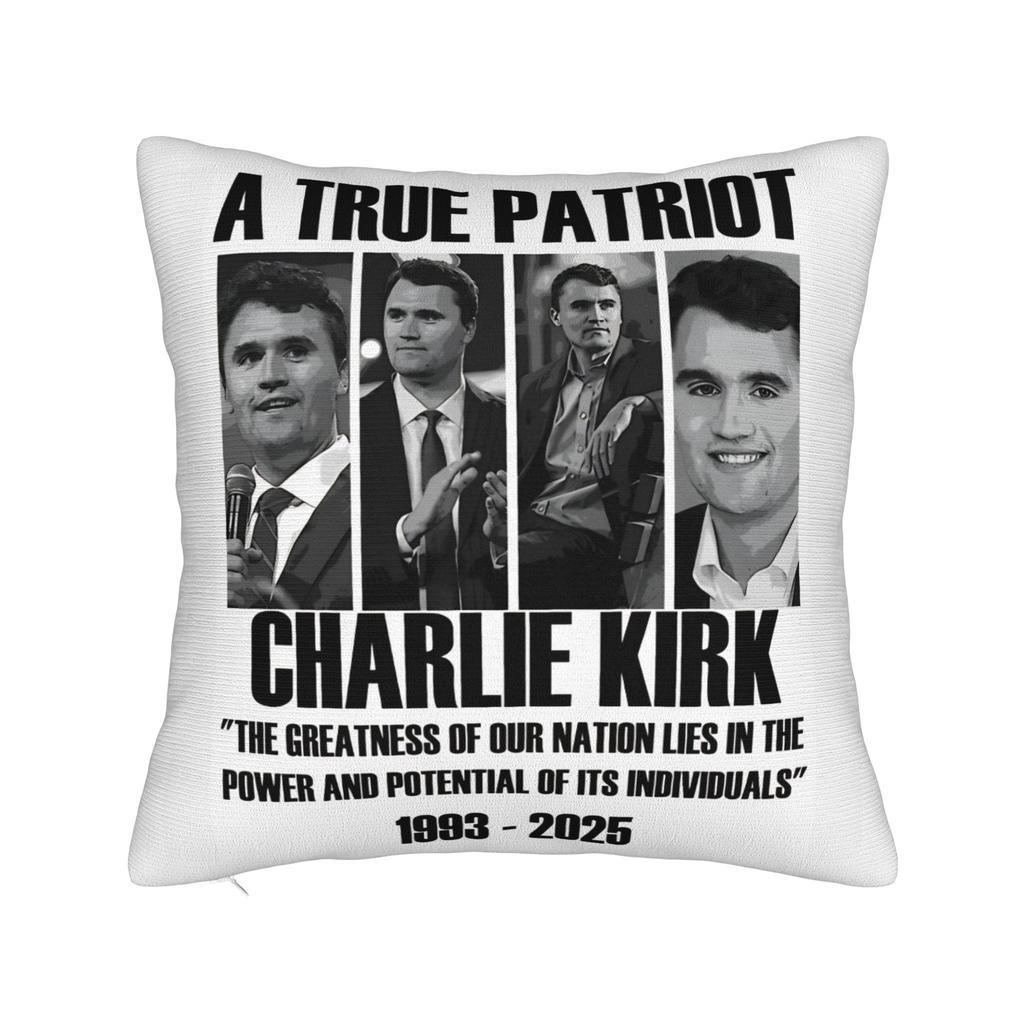 Pillow Cover Charlie Kirk Cute Funny Pillow Case For Office Car Home Decor Pillowcases