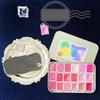 18-color Solid Pearlescent Chameleon Watercolor Pigment for Nail Painting Thangka Decorative Pigment Box