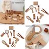 Funny Wooden Simulation Cosmetics And Hairdressing Props Children Toy Set For Kids Role Play
