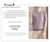 Stilvolles chinesisches Eis-Seiden-Kurzarm-T-Shirt & Strickjacke für Frauen mittleren Alters