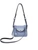 New First-layer Cowhide Lindy Bag, Genuine Leather Shoulder Messenger Bag, Fashionable Doctor Bag, Mini Bag, Silver Buckle, Silver.