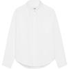 Ami Paris Logo Embroidered Curved Hem Shirt USH766CO0031-168