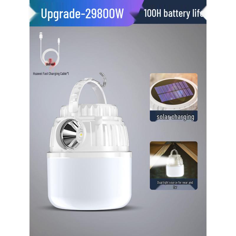 Rechargeable Solar Camping Lantern: Long-Lasting Tent Light for Emergencies and Outdoor Use