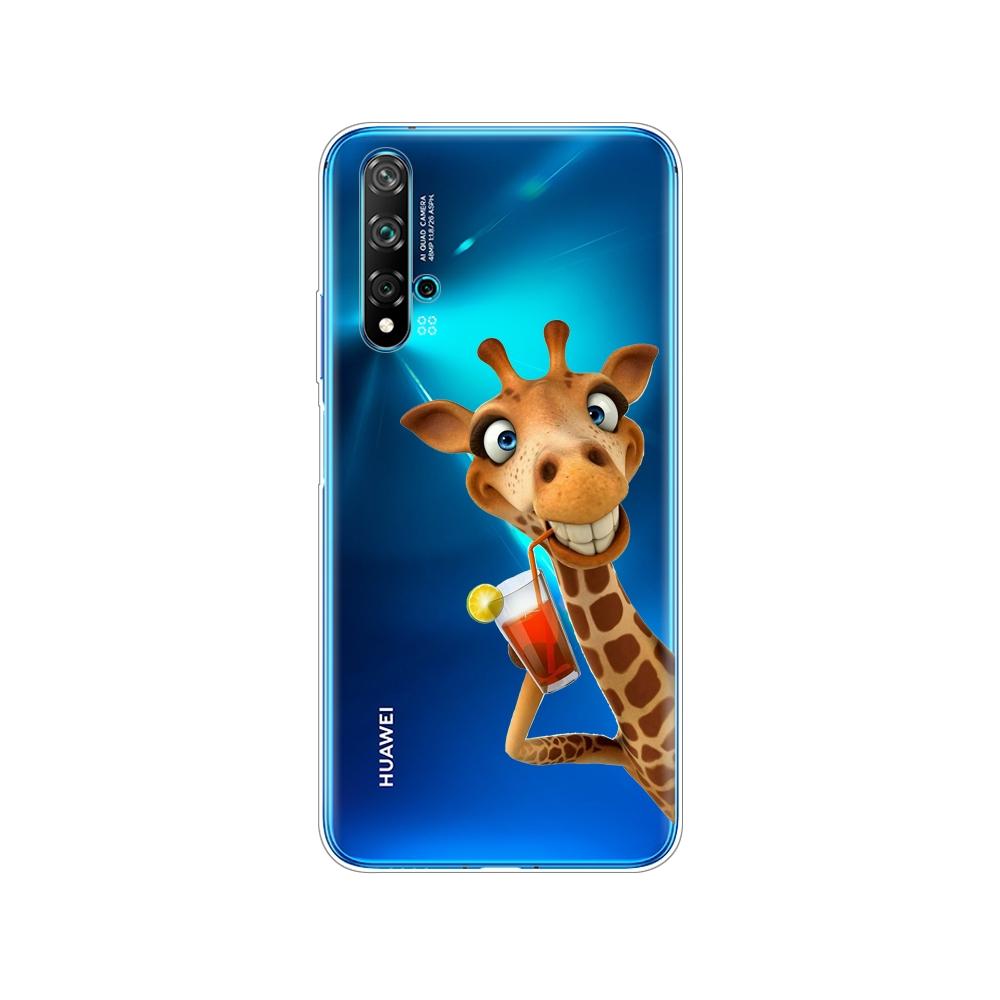 Dla Huawei Nova 5T Case miękka TPU tylna silikonowa obudowa telefonu dla Nova5T 5 T YAL-L21 6.26 ''fundas coque zderzak