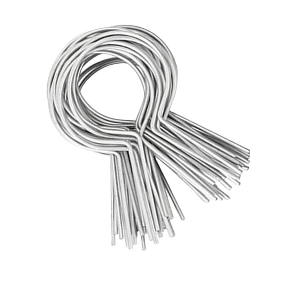 100 buc Legătură Multifuncțională pentru Gard din Lanț Calibru 11 Răsuciri Metalice Robuste pentru Proiecte de Împrejmuire Fermă și Grădină Consumabile