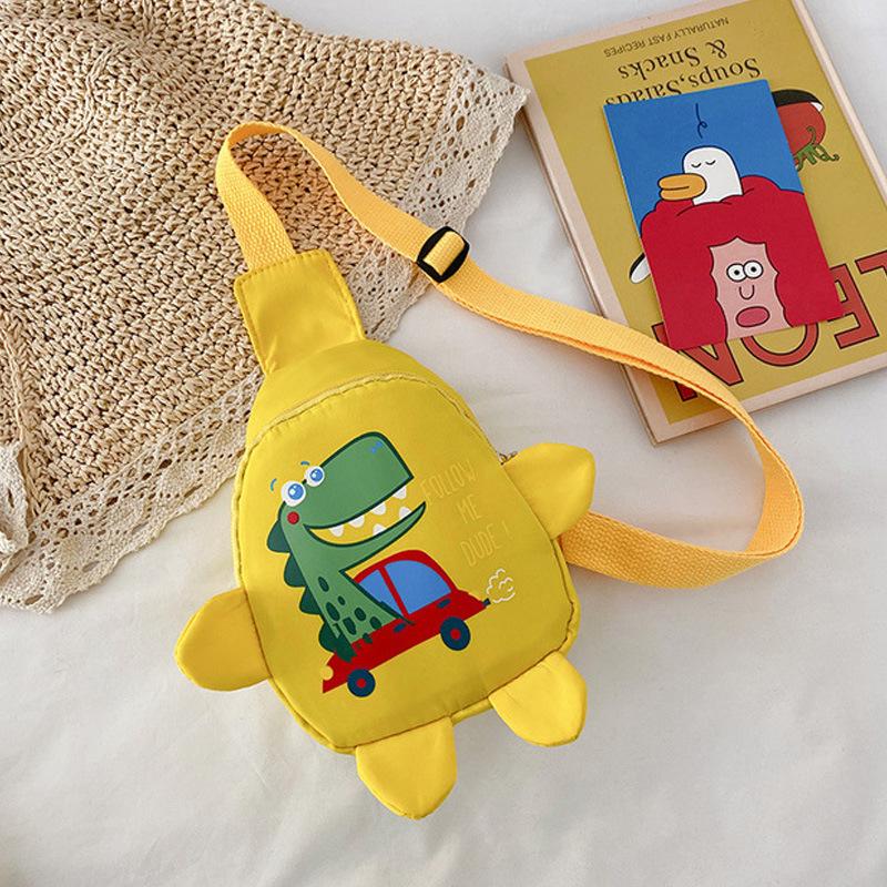 Cute Cartoon Toddler Shoulder Bags Baby Outdoor Travel Children's Messenger Bags Unisex Dinosaur Mini Casual Chest Bag