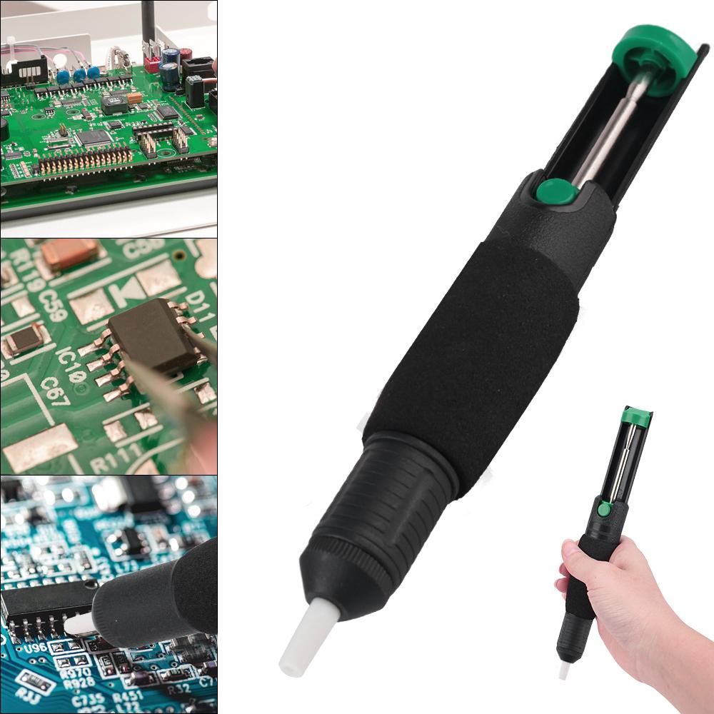 Hand Welding Tools Vacuum Soldering Iron Desolder Gun Suction Tin Soldering Sucker Powerful Desoldering Pump With Extra Nozzle