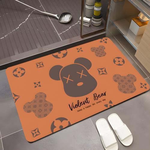 Diatom mud absorbent floor mat bathroom toilet door non-slip quick-drying upholstered toilet toilet small carpet household