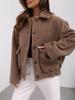 Women's Autumn/Winter Solid Color Woolen Coat 2024