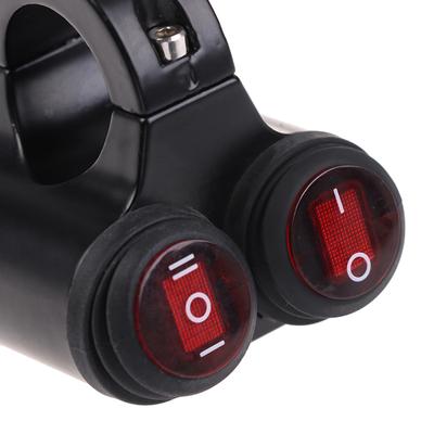 7/8 '' 22Mm Kierownica motocykla Reflektor przeciwmgielny Podwójny przełącznik On Off 12V