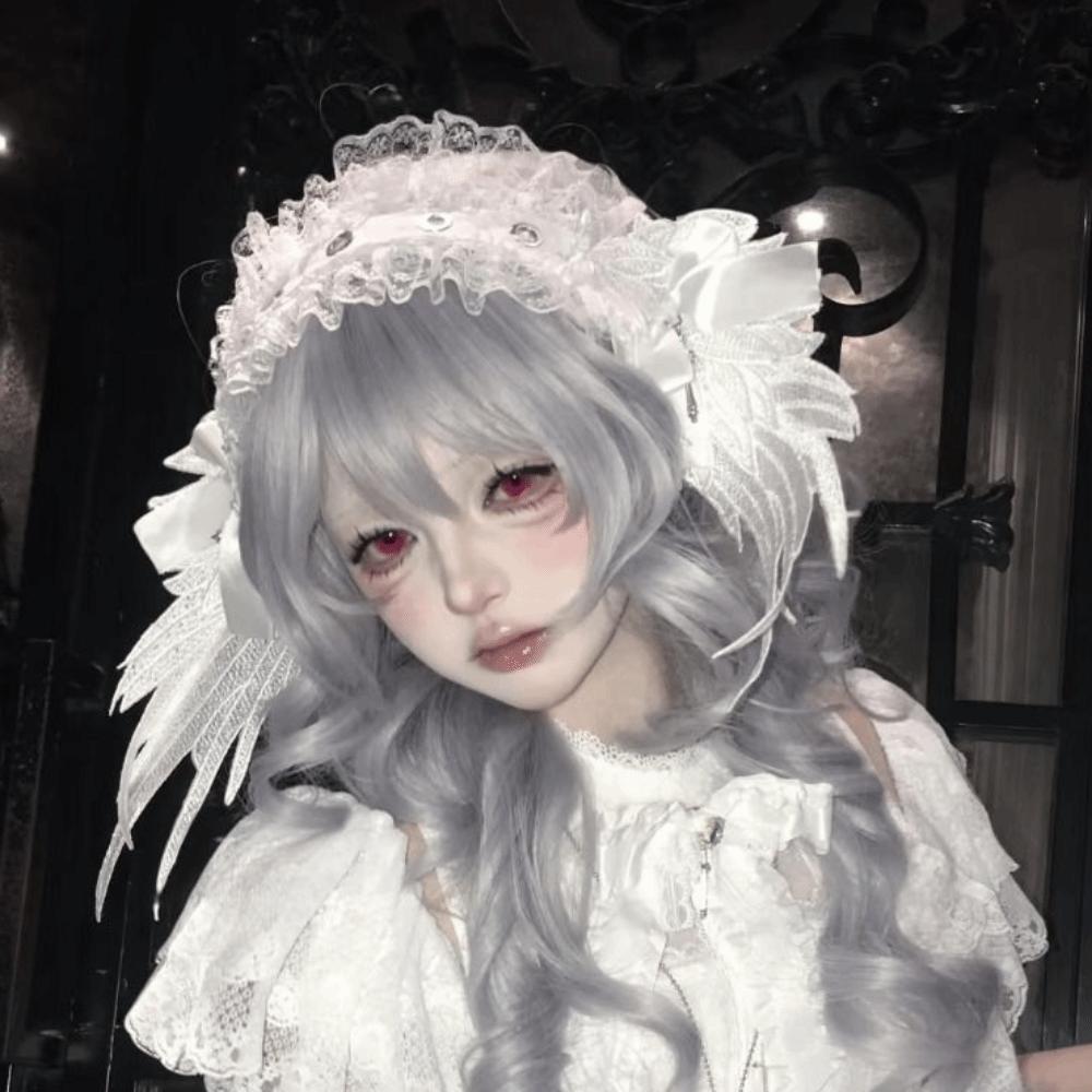 Sweet Lolita Lace Headband Jk Anime Maid Cosplay Headdress Ruffled Hairband  Masquerade Headpiece