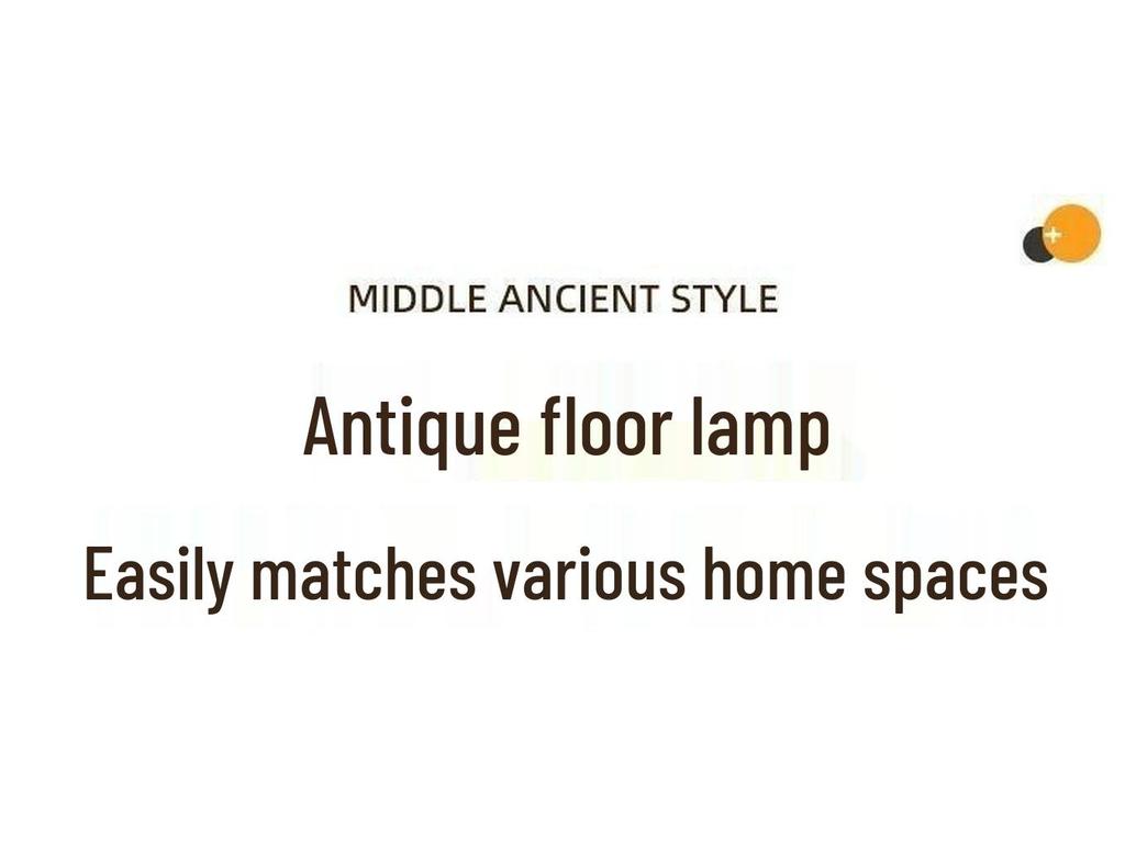 Retro American-Style Floor Lamp with Integrated Storage and Bedside Table Combo