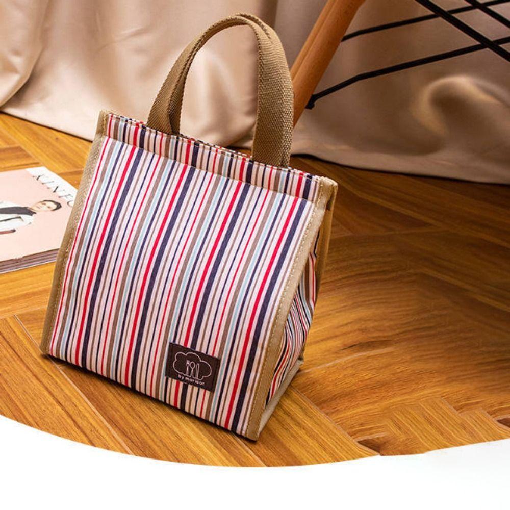 Large Capacity Hand-held Picnic Food Pouch Oxford Cloth Storage Handbag Breakfast
