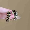 Silver needle simple leopard print geometric stud earrings popular new versatile earrings retro fashion niche earrings