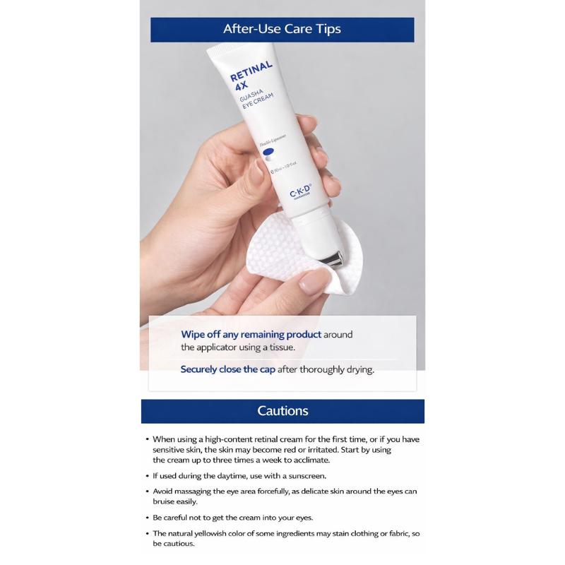 [CKD] Retinal 4X Guasha Eye Cream 30ml + Refill 30ml (1Buy 1Get)