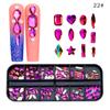 New 12 Grid Nail Drill Irregular Flat Bottomed Rhinestone AB Nail Accessory Nail Decoration