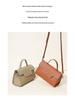 Mini Pillow Bag: Trendy Autumn & Winter Women's Genuine Leather Messenger In Japanese & Korean Style
