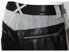 Women's Retro Washed Straight-Leg Jeans with Leather Splice, Contrasting Colors - 2025 Spring Street Style.