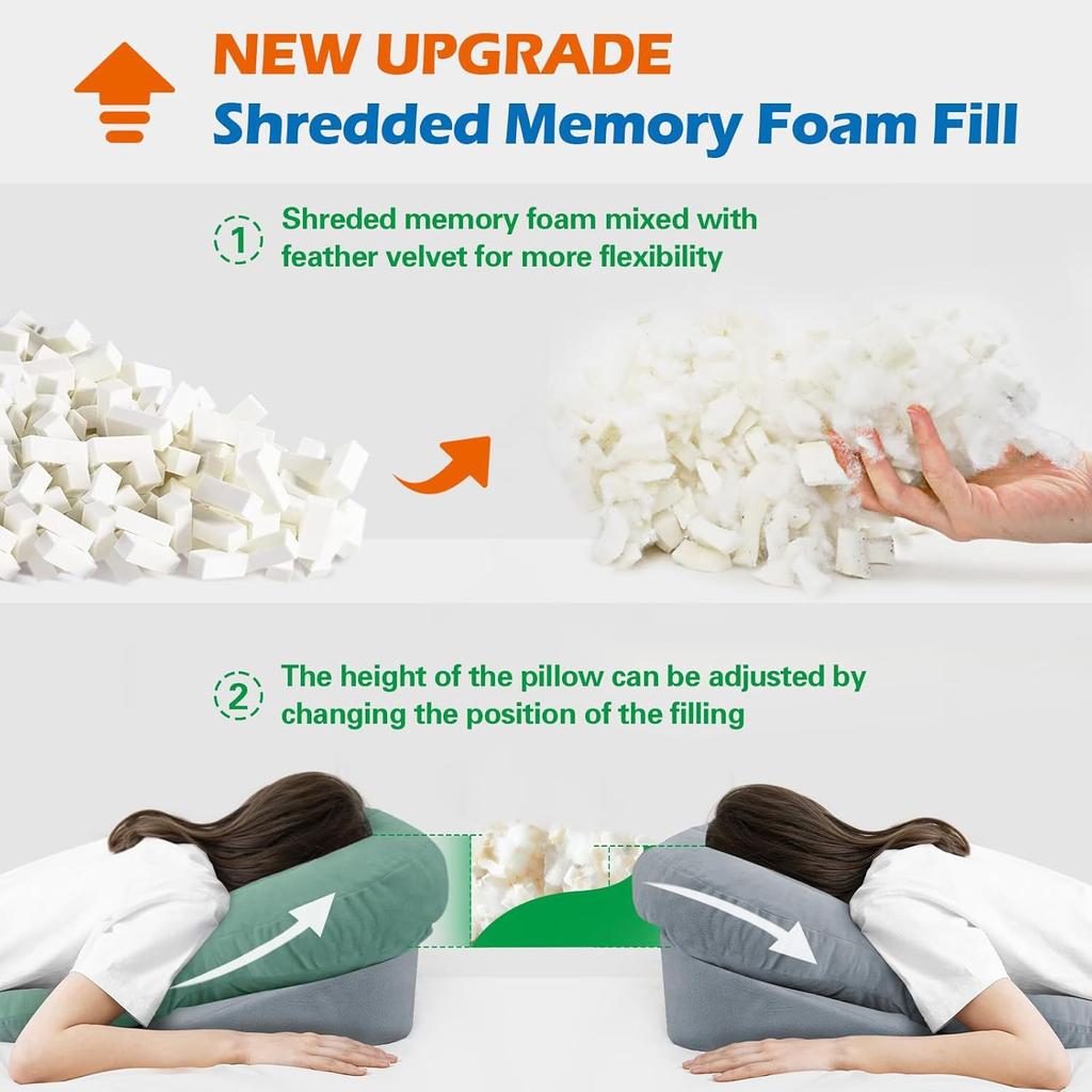 Multifunctional Face Sleeping Pillow for Beauty Eye Care Breathable Gap Design Face down Prone Sleeping Nap Pillow