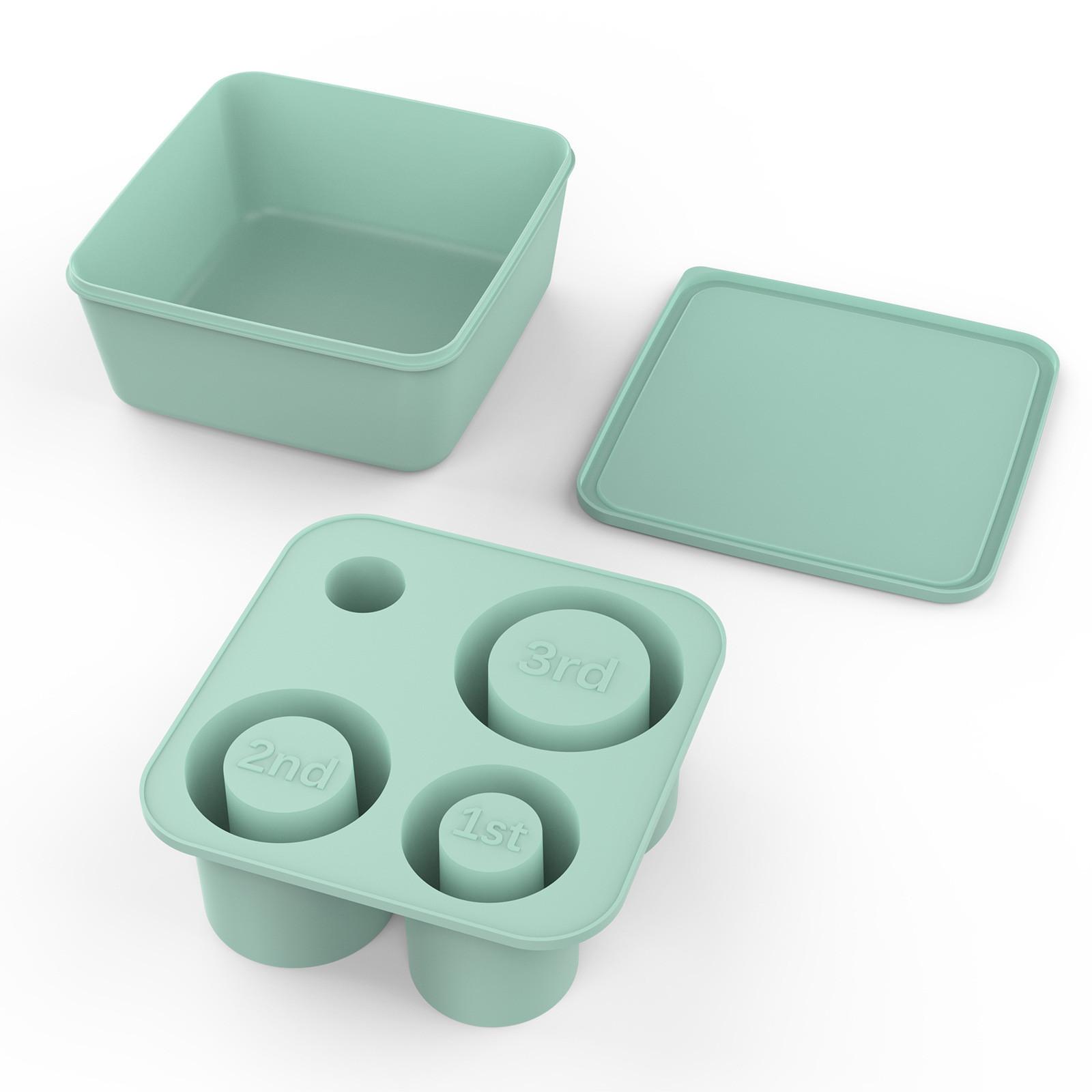 

Модернизированный силиконовый поднос для льда и форма, большой размер, цилиндрический поднос для льда для кофе для холодильника с крышкой и стеклянными аксессуарами One Size